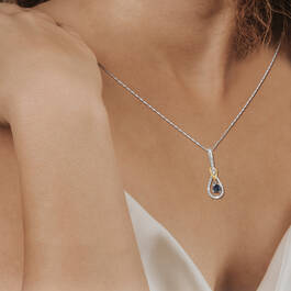 Sapphire Sensation 14kt Gold Diamond Pendant 11855 0011 m model