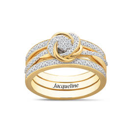 Personalized Diamond Ring Set 10899 0011 a main