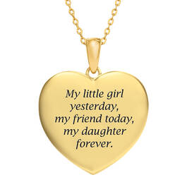 My Daughter Forever Crystal Pendant 11140 0016 b back