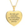 My Daughter Forever Crystal Pendant 11140 0016 b back