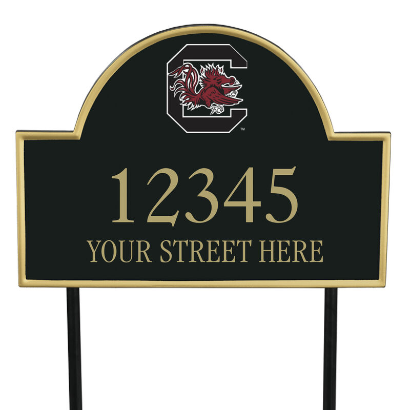 The College Personalized Address Plaque 5716 0384 b South Carolina
