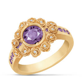 A Dozen Roses Birthstone Diamond Ring 6874 0018 b february