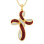 Heavens Blessing Diamond Birthstone Cross Pendant 6985 0014 g july
