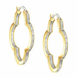 The Dazzling Diamond Quatrefoil Hoops 6232 001 5 2