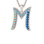 Blue Wave Initial Pendant, Blue Wave Initial Pendant 11569 0018 d intial