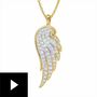 Angel Wing Diamond Pendant,,video-thumb