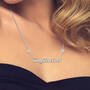 Sterling Silver Zodiac Necklace, Celestial Signs Zodiac Necklace 6807 0010 z model