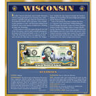 The United States Enhanced Two Dollar Bill Collection 6448 0031 a Wisconsin