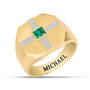 Holy Cross Mens Birthstone Diamond Ring 10700 0010 e may