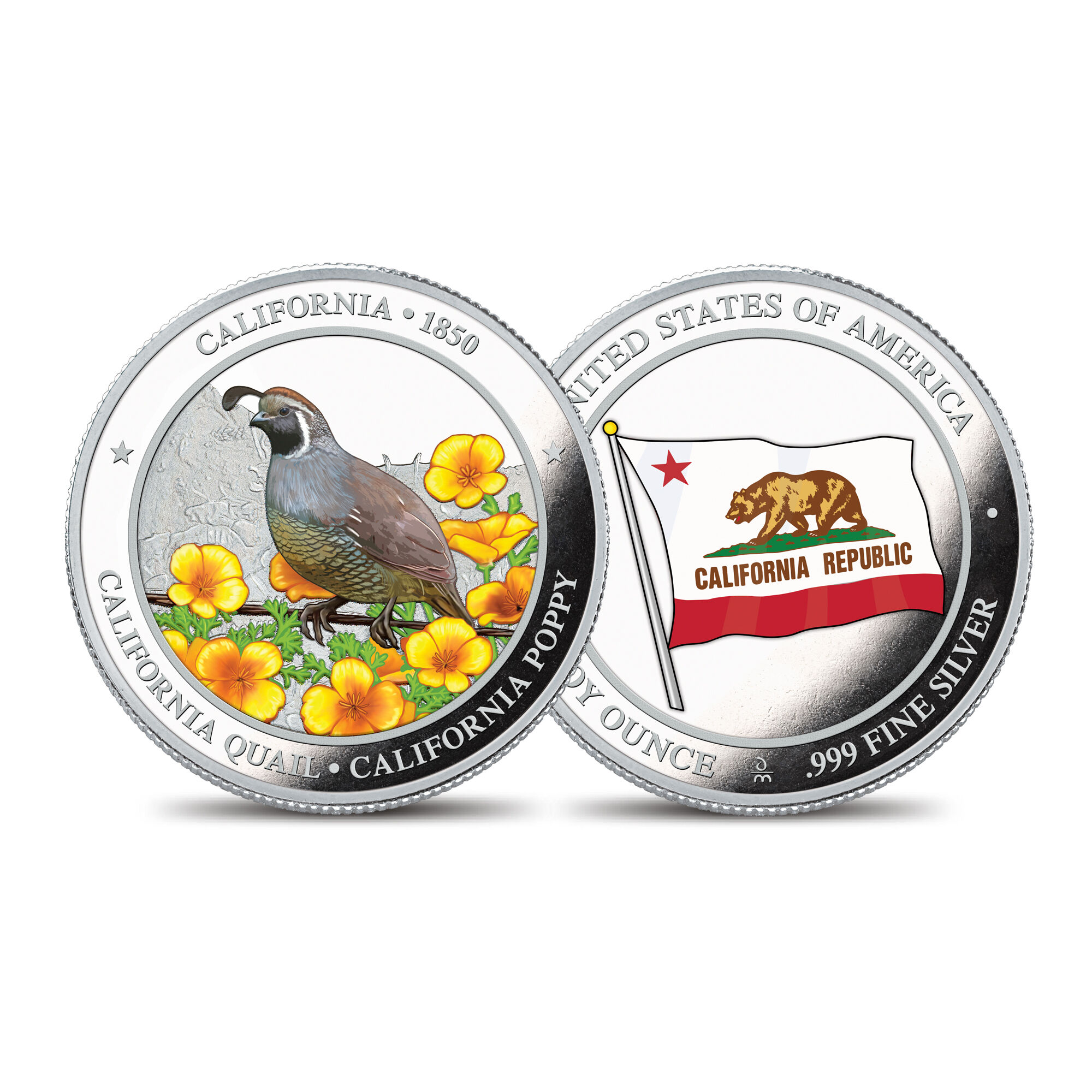 The State Bird and Flower Silver Commemoratives 2167 0088 a commemorativeCA