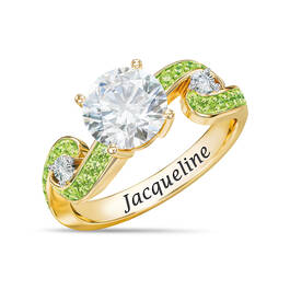 Birthstone Diamond Swirl Ring 12095 0019 h august