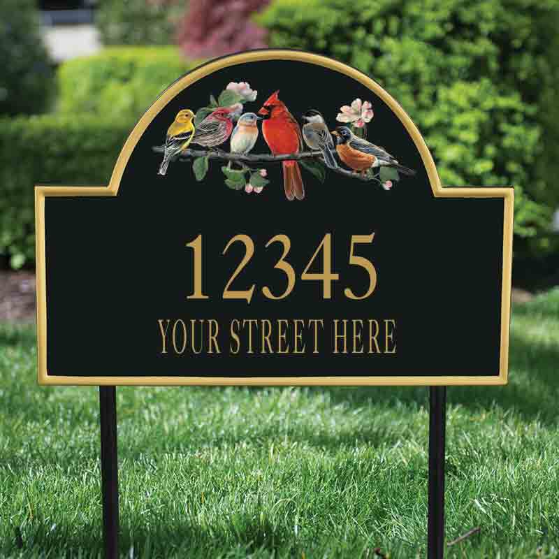 The Songbirds Personalized Address Plaque 1085 001 4 2