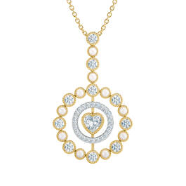 Love Embrace Birthstone Diamond Necklace 6928 0014 d april