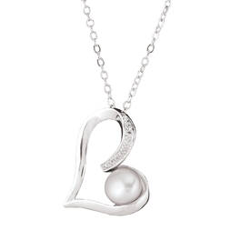 Embraced by Love Pearl Diamond Pendant 11634 0019 a main