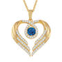 Birthstone Pendant Angel Heart Wing 6721 0013 j september