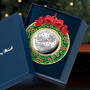Santa's Christmas Flight 2023 Silver Commemorative Ornament, Santas Christmas Flight 2023 Silver Commemorative Ornament 11404 0017 g giftbox