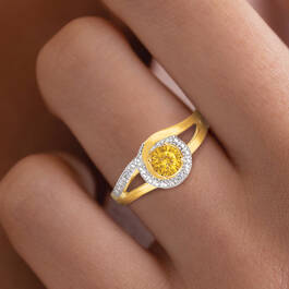 November Birthstone Diamond Swirl Ring 11760 0114 m model