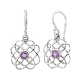 Amethyst Crisscross Pendant Earring Set 11142 0394 b alt