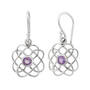 Amethyst Crisscross Pendant Earring Set 11142 0394 b alt