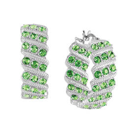 Birthstone Hoop Earrings 6003 0020 h august