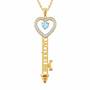 The Birthstone Key Pendant 6685 001 7 3