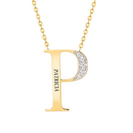 Custom Initial Pendant 11947 0011 c initial P