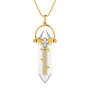 Personalized Healing Crystal Diamond Quartz Pendant 10447 0018 a main
