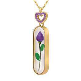 Birthstone Rosebud Pendant 1714 001 3 6