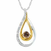 Mocha Drop Diamond Pendant 5404 001 9 1