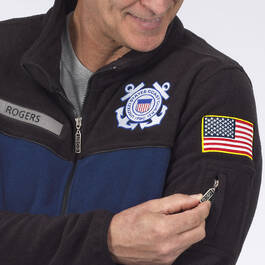 the us coastguard fleece jacket 1662 0361 c emblem