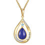 Genuine Birthstone Lapis Diamond Pendant 11260 0010 c march