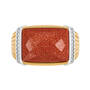 Tranquility Mens Goldstone Ring 10311 0011 b front