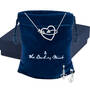 Cupid's Embrace Sterling Silver Necklace with FREE Matching Earrings, Cupids Embrace Sterling Silver Necklace with Free Matching Earrings 12199 0014 g giftpouch box