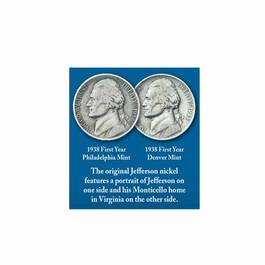 Thomas Jefferson Coin and Currency Set 1796 003 0 5