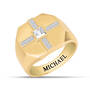Holy Cross Mens Birthstone Diamond Ring 10700 0010 d april