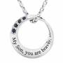 Son Infinity Circle Black Sapphire Pendant 6463 001 5 1