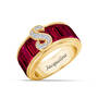 Personalized Birthstone Diamond Initial Ring 11033 0016 a main