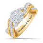 Personalized Birthstone and Diamond Ring 10751 0018 d april