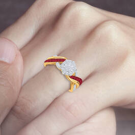 Personalized Birthstone and Diamond Ring 10751 0018 m model