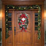 Christmas Santa Teardrop Wreath 2379 0033 c door