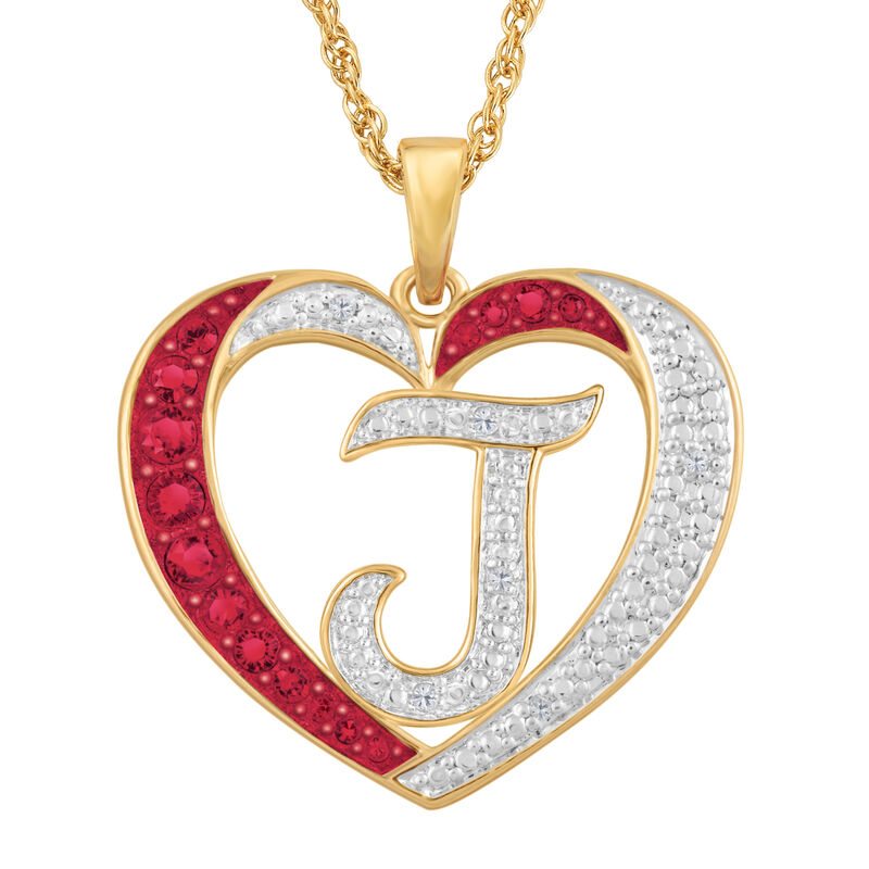 Personalized Birthstone Diamond Initial Heart Pendant 10575 0012 a main j