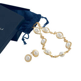 Madame Vice President Inaugural Pearl Necklace Set 10596 0017 g gift pouch box