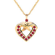 A Dozen Rubies with Free Miracle Rose 9210 0171 b pendant