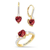 Birthstone Sweetheart Ring with FREE Matching Earrings 11763 0012 a main