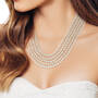 Draped in Glamour Pearl Necklace 6579 0016 m model