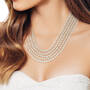Draped in Glamour Pearl Necklace, Draped in Glamour Pearl Necklace 6579 0016 m model