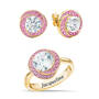 Love Knot Birthstone Ring with Free Matching Earrings 12097 0017 j october