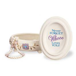 My Granddaughter Never Forget Whooo Loves You Porcelain Jewelry 6441 001 2 3