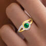 May Birthstone Diamond Swirl Ring 11760 0056 m model