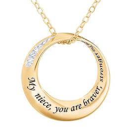 Niece Infinity Circle Diamond Pendant 6262 001 8 1